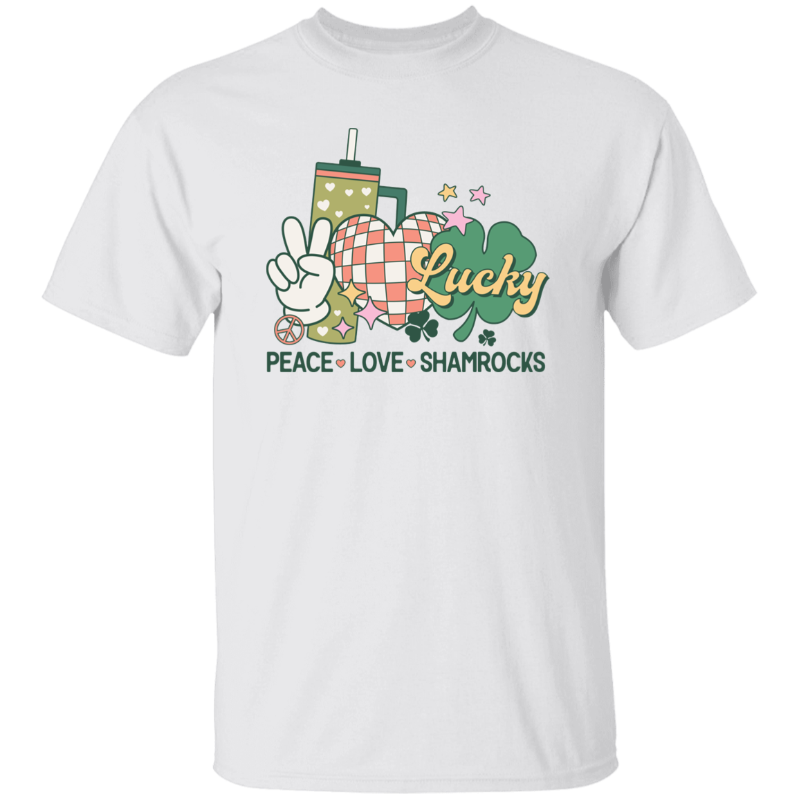 Paz, Amor y Trébol - Camiseta unisex