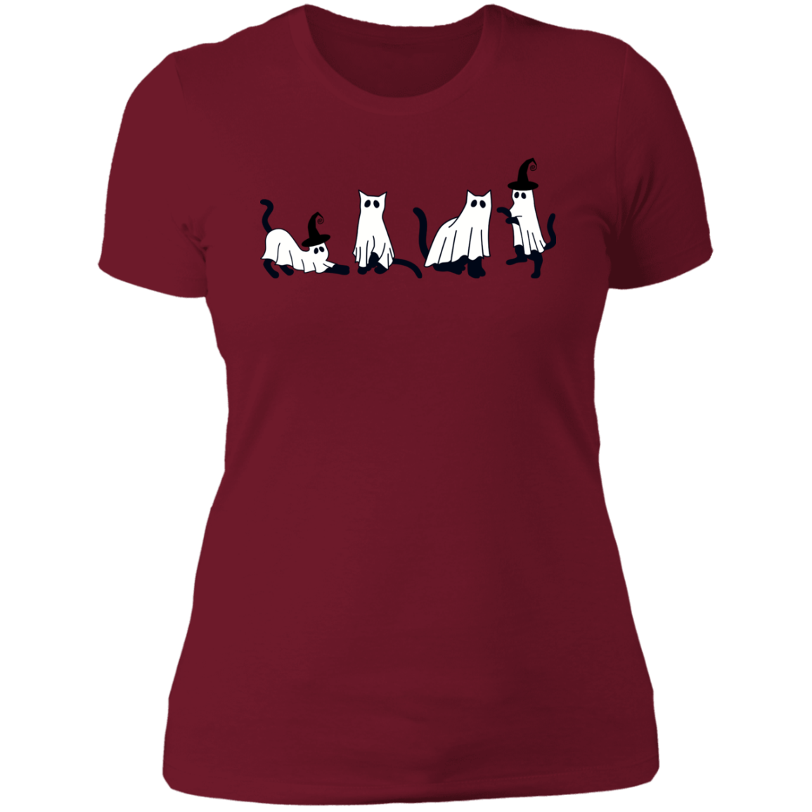 Ghost Cats- Women's, Ladies' Boyfriend T-Shirt