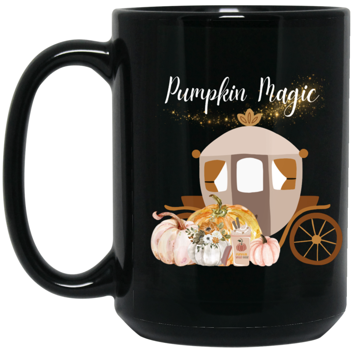 Pumpkin Magic - 11 & 15 oz. Black Mug