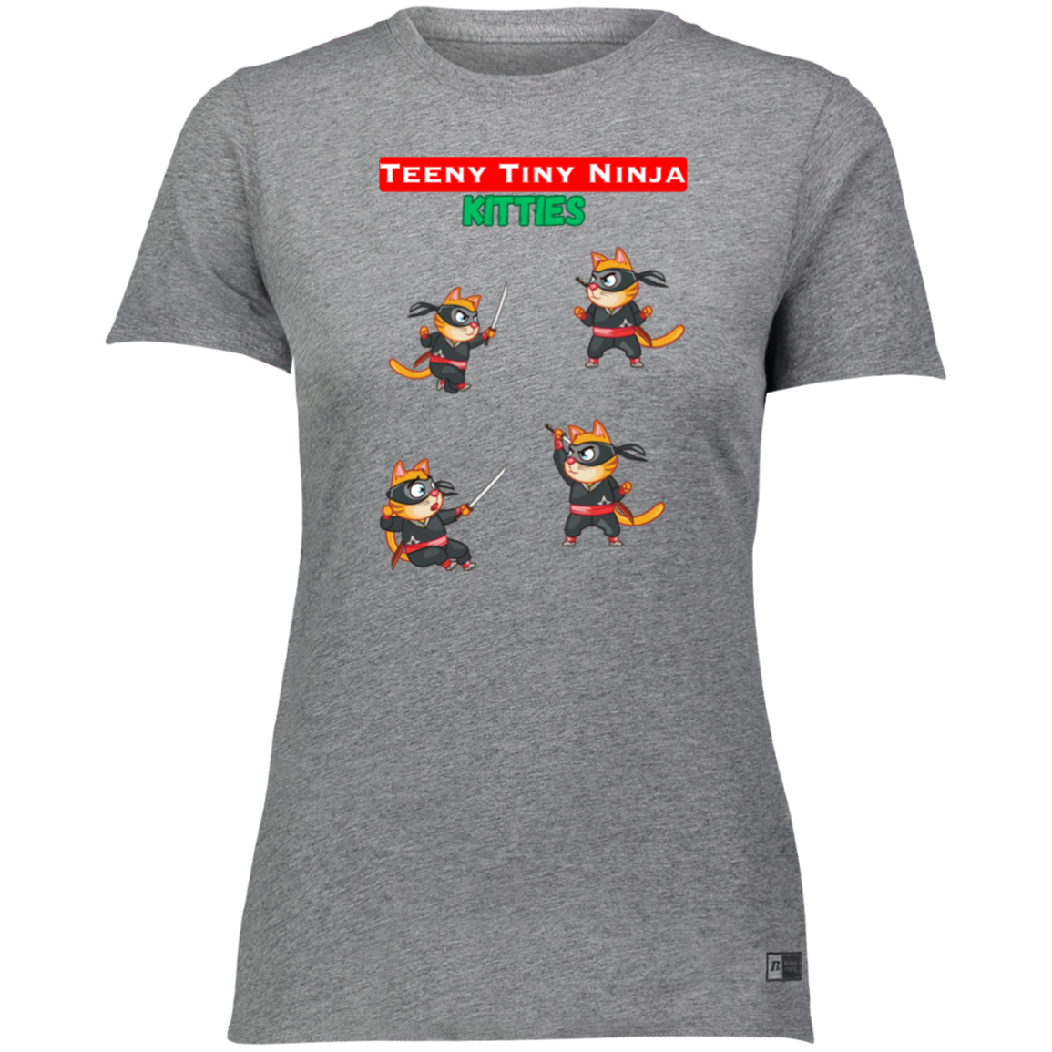 Teeny Tiny Ninja Kitties - Camiseta / Camiseta Dri-Power esencial para mujer