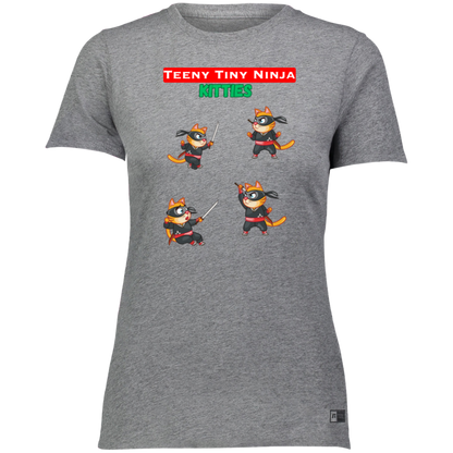 Teeny Tiny Ninja Kitties - Camiseta / Camiseta Dri-Power esencial para mujer