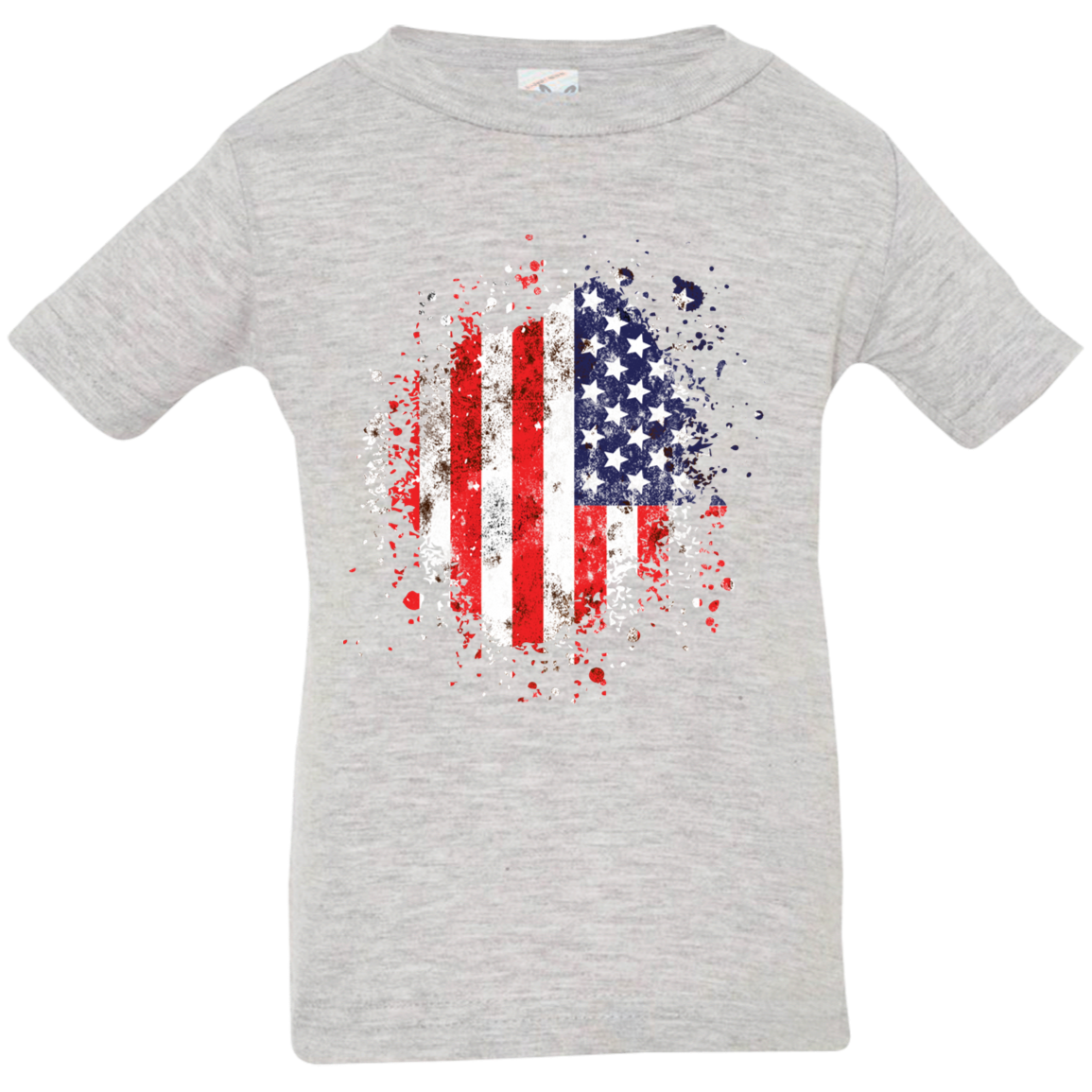 American Flag - 6, 12, 18, & 24 Month Unisex Jersey T-Shirt
