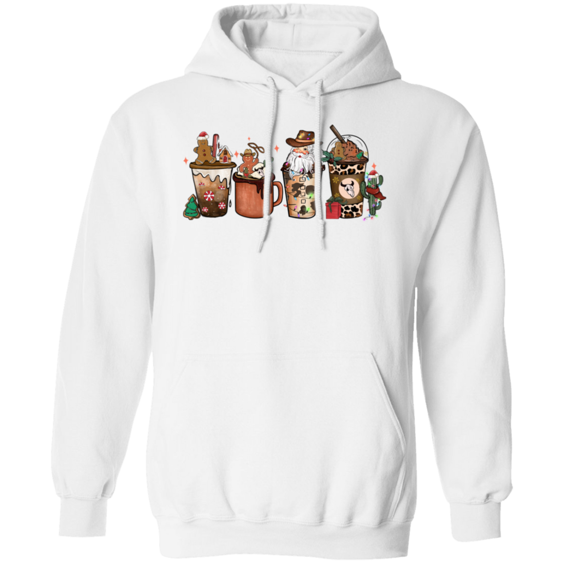 Christmas Drinks, Cocoa, Winter - Unisex Pullover Hoodie