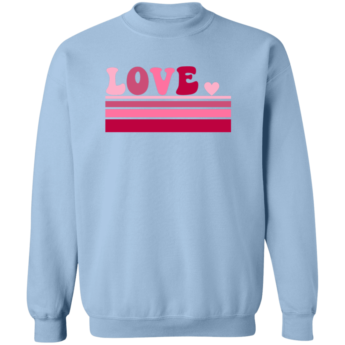 Retro Love- Ladies Sweatshirt, Valentine's Day, Winter