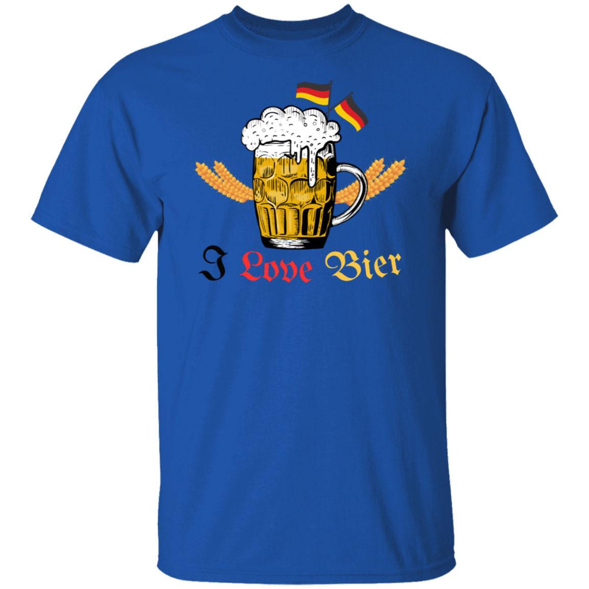 I Love Bier (Beer) - Men's T-Shirt