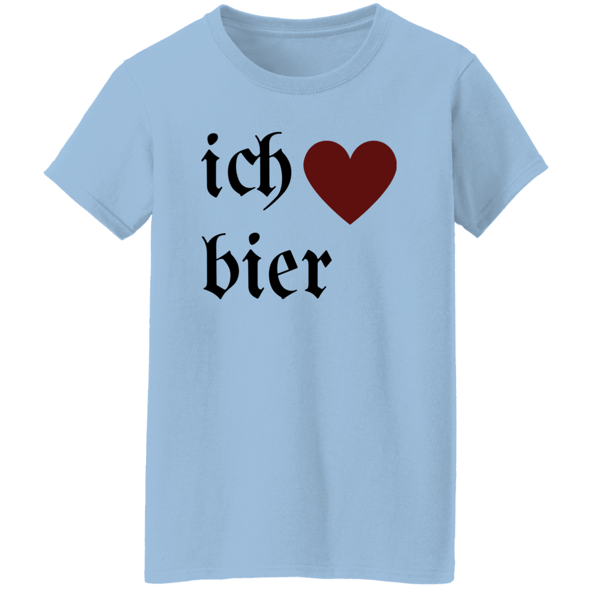 ich "heart" bier (I Love Beer) - Camiseta para mujer