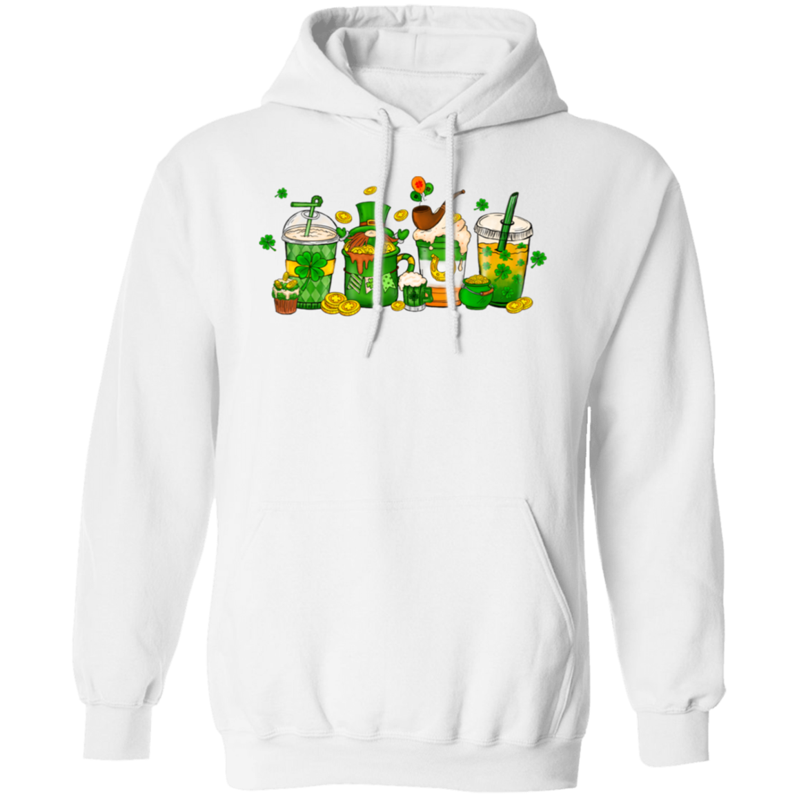 St. Patrick's Day Drink Collection - Unisex Pullover Hoodie