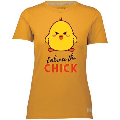 Embrace the Chick - Camiseta / camiseta Dri-Power esencial para mujer