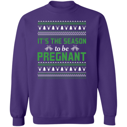 It's The Season to be Pregnant - Women's Ugly Sweater, Christmas, Winter, Fall