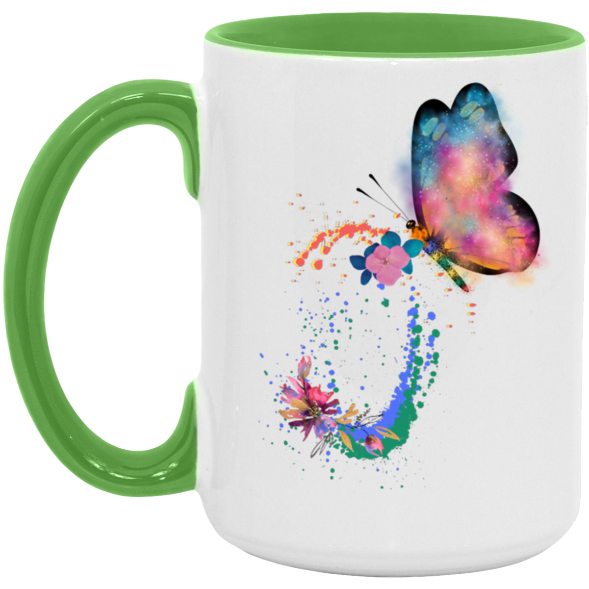 Colorful Butterfly- 11 & 15 oz. Accent Mug