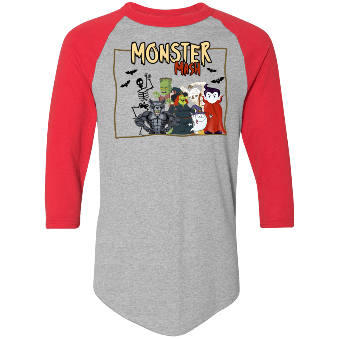 Monster Mash - Men's Colorblock Raglan Jersey