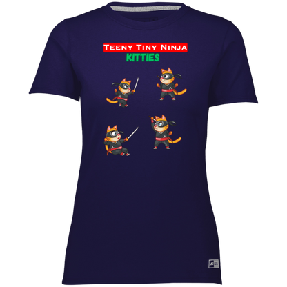 Teeny Tiny Ninja Kitties - Women's, Ladies’ Essential Dri-Power Tee / T-Shirt