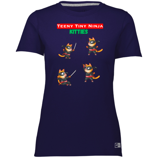 Teeny Tiny Ninja Kitties - Camiseta / Camiseta Dri-Power esencial para mujer