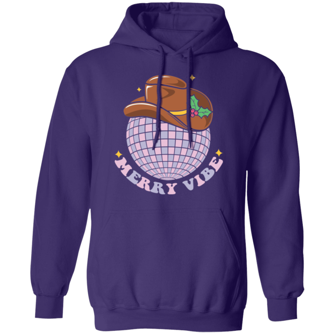Merry Vibe, Disco Christmas -  Unisex Pullover Hoodie