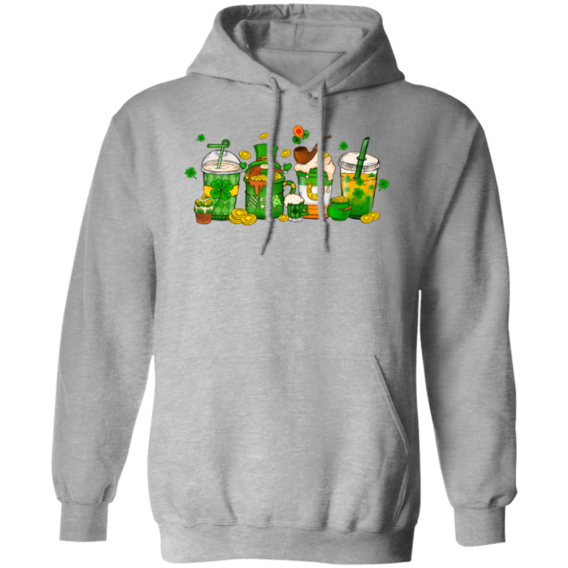 St. Patrick's Day Drink Collection - Unisex Pullover Hoodie