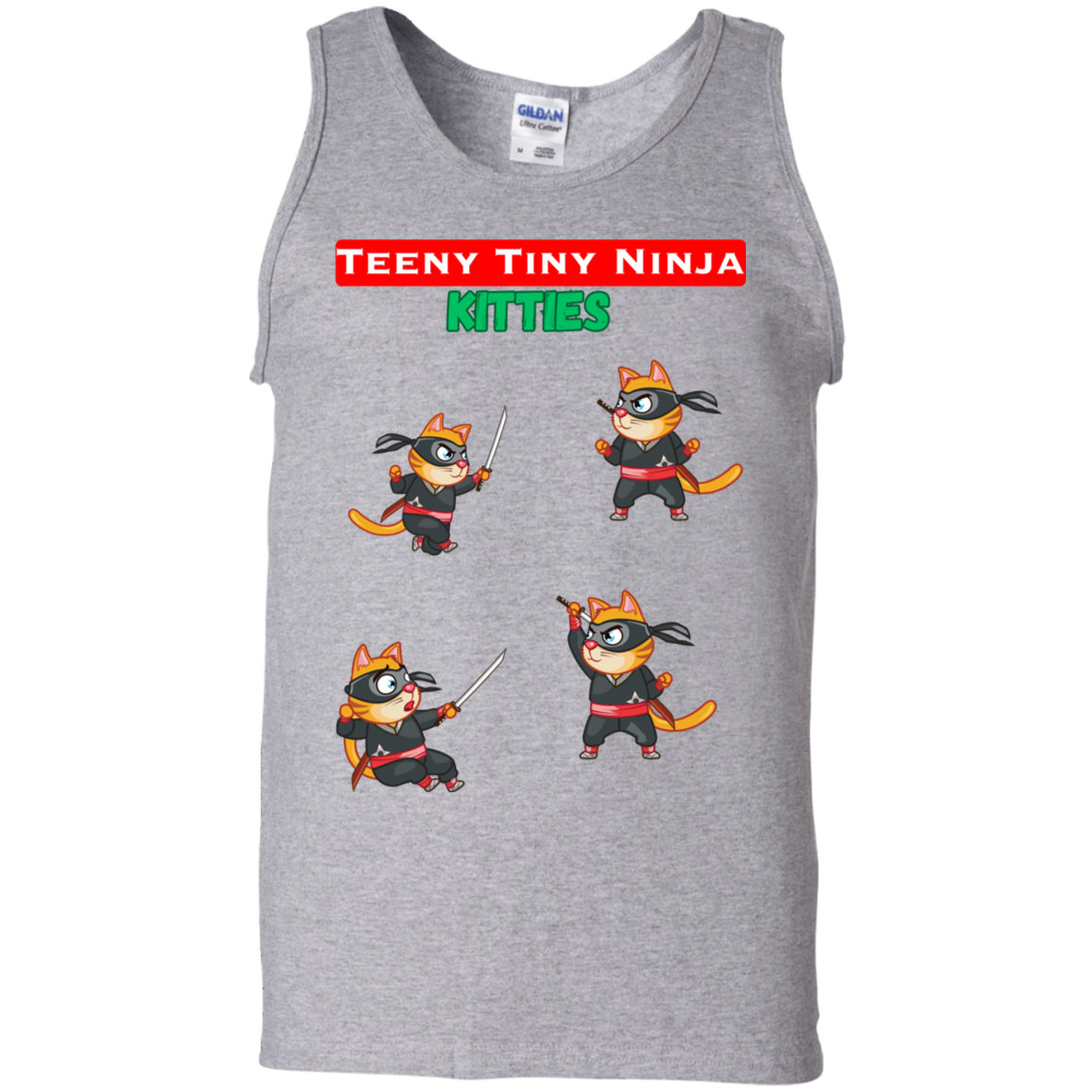 Teeny Tiny Ninja Kitties - Men's Tank Top