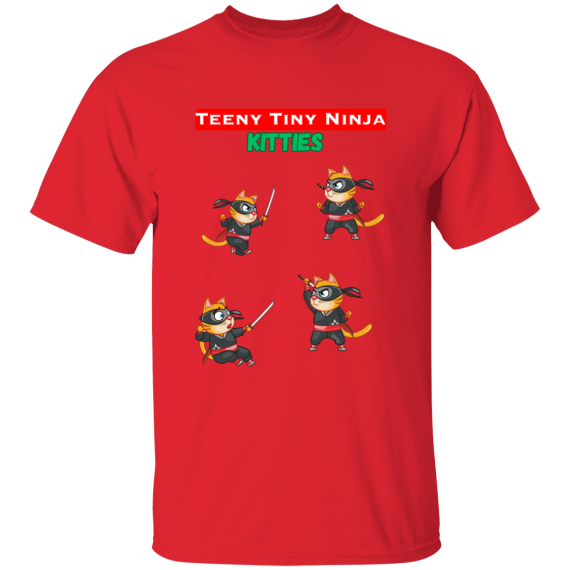 Teeny Tiny Ninja Kitties - Boys, Teen, Youth T-Shirt