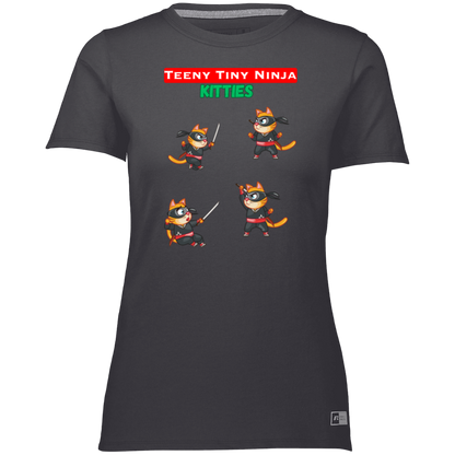 Teeny Tiny Ninja Kitties - Women's, Ladies’ Essential Dri-Power Tee / T-Shirt