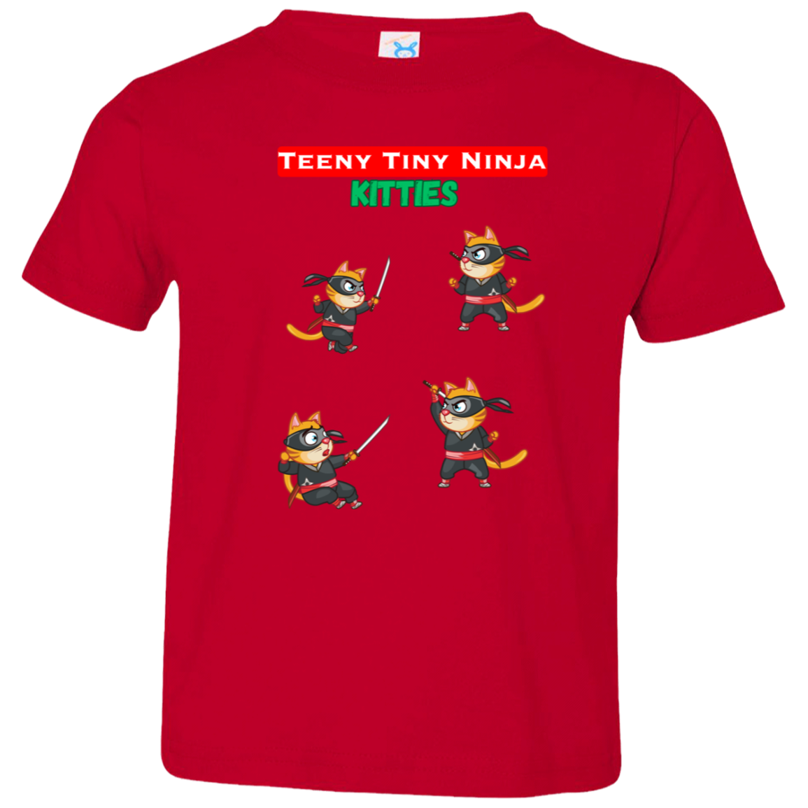 Teeny Tiny Ninja Kitties - Unisex Toddler Jersey T-Shirt