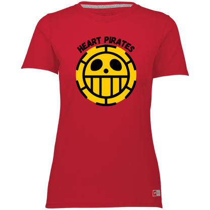 Heart Pirates - Camiseta / camiseta Dri-Power esencial para mujer