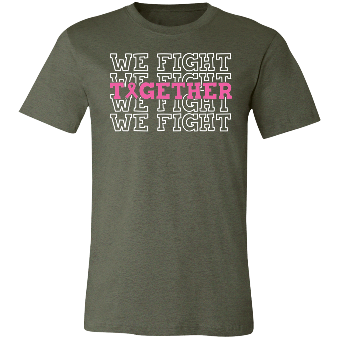 We Fight Together, Breast Cancer Awareness- Unisex Jersey T-Shirt