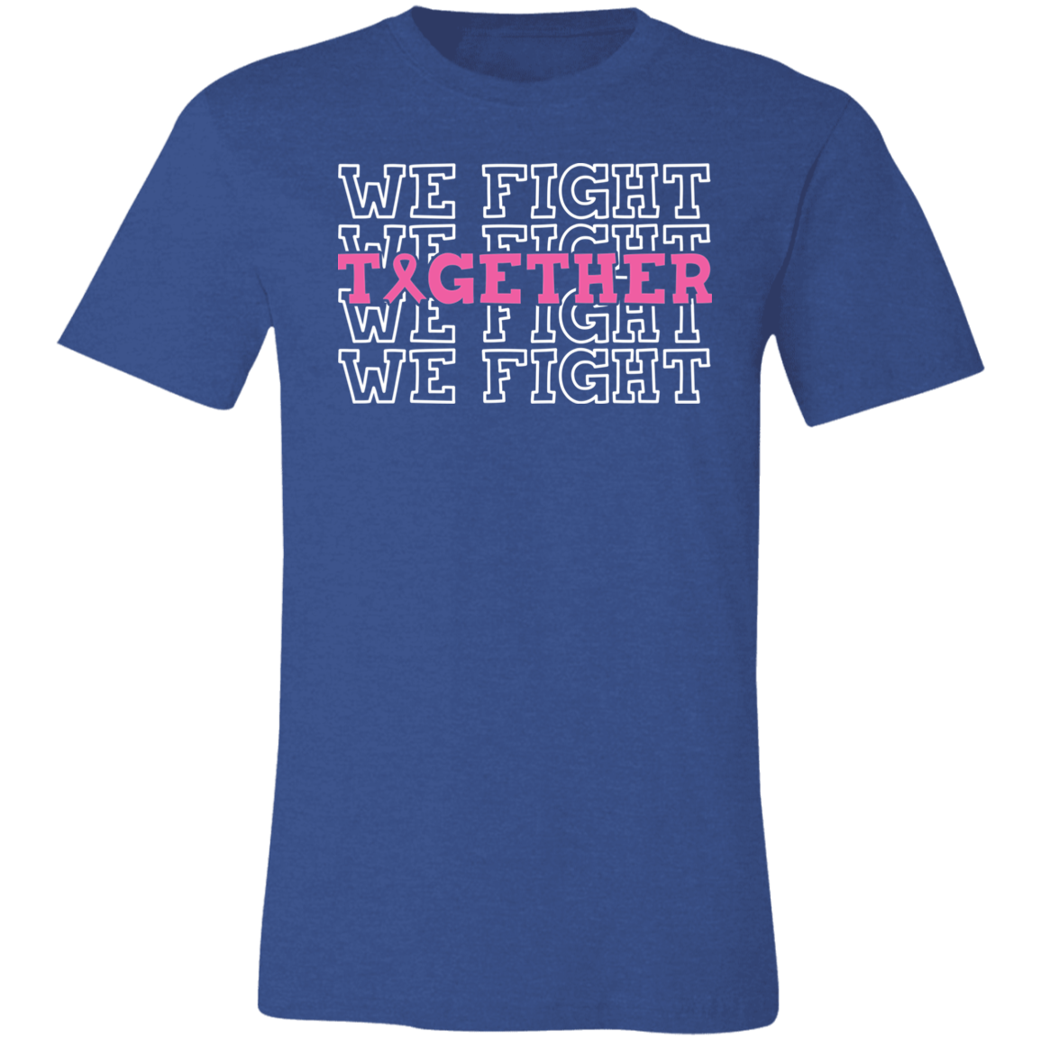 We Fight Together, Breast Cancer Awareness- Unisex Jersey T-Shirt