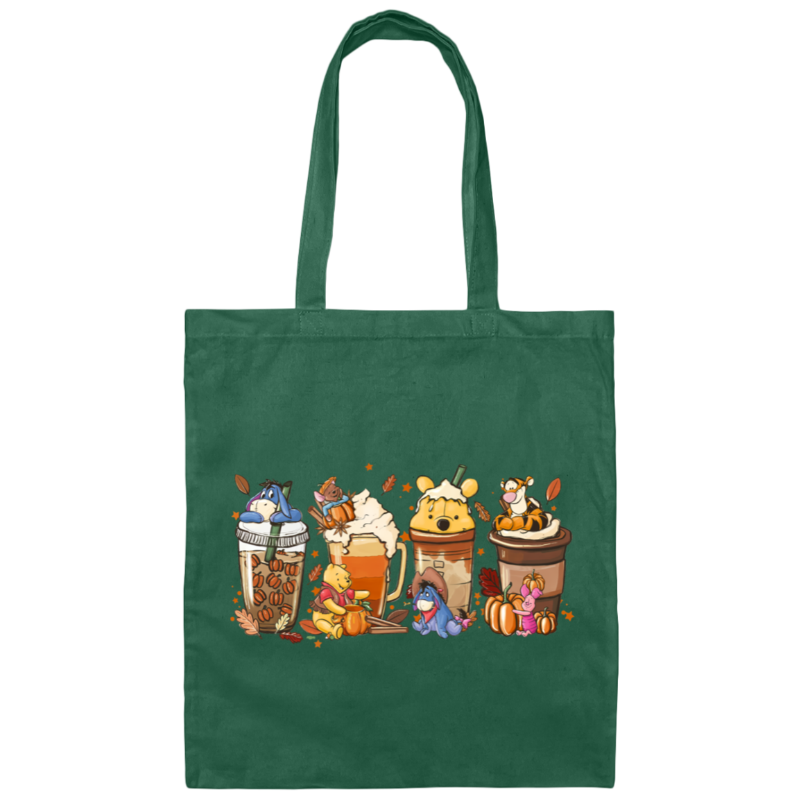 Bebidas de Pooh y sus amigos, diseño frontal y posterior - Bolsa