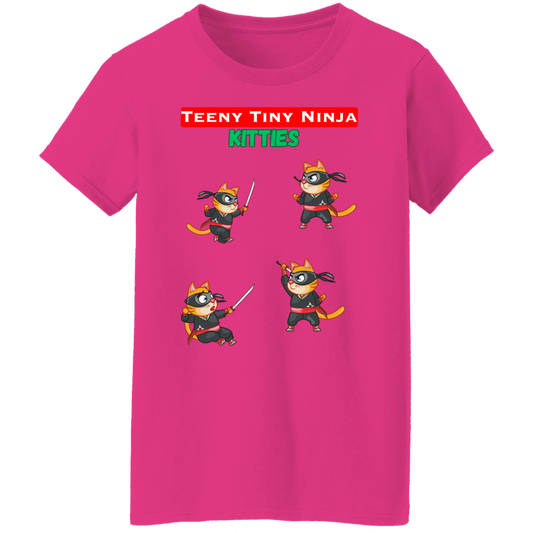Teeny Tiny Ninja Kitties - Camiseta para mujer