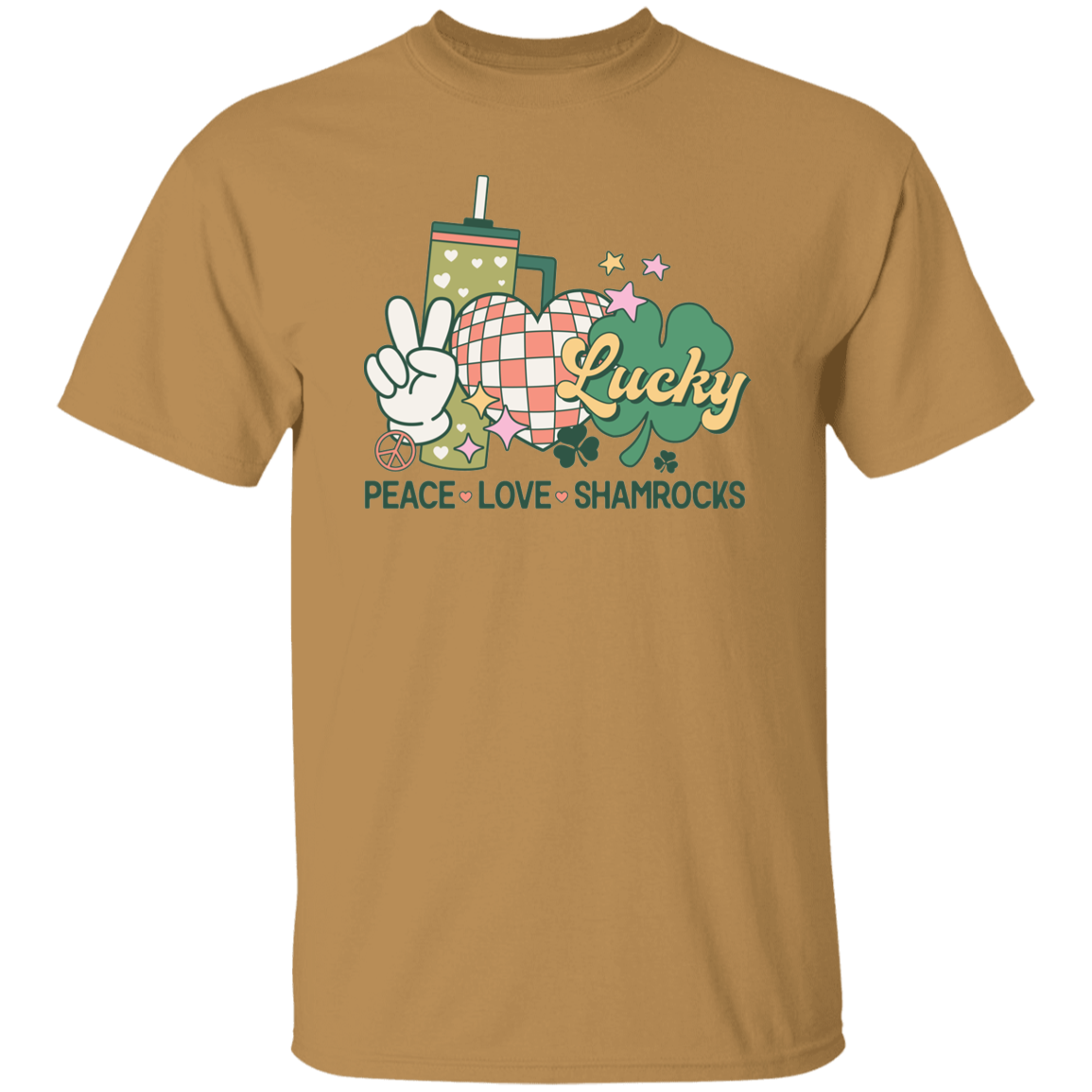 Peace, Love & Shamrock - Unisex T-Shirt