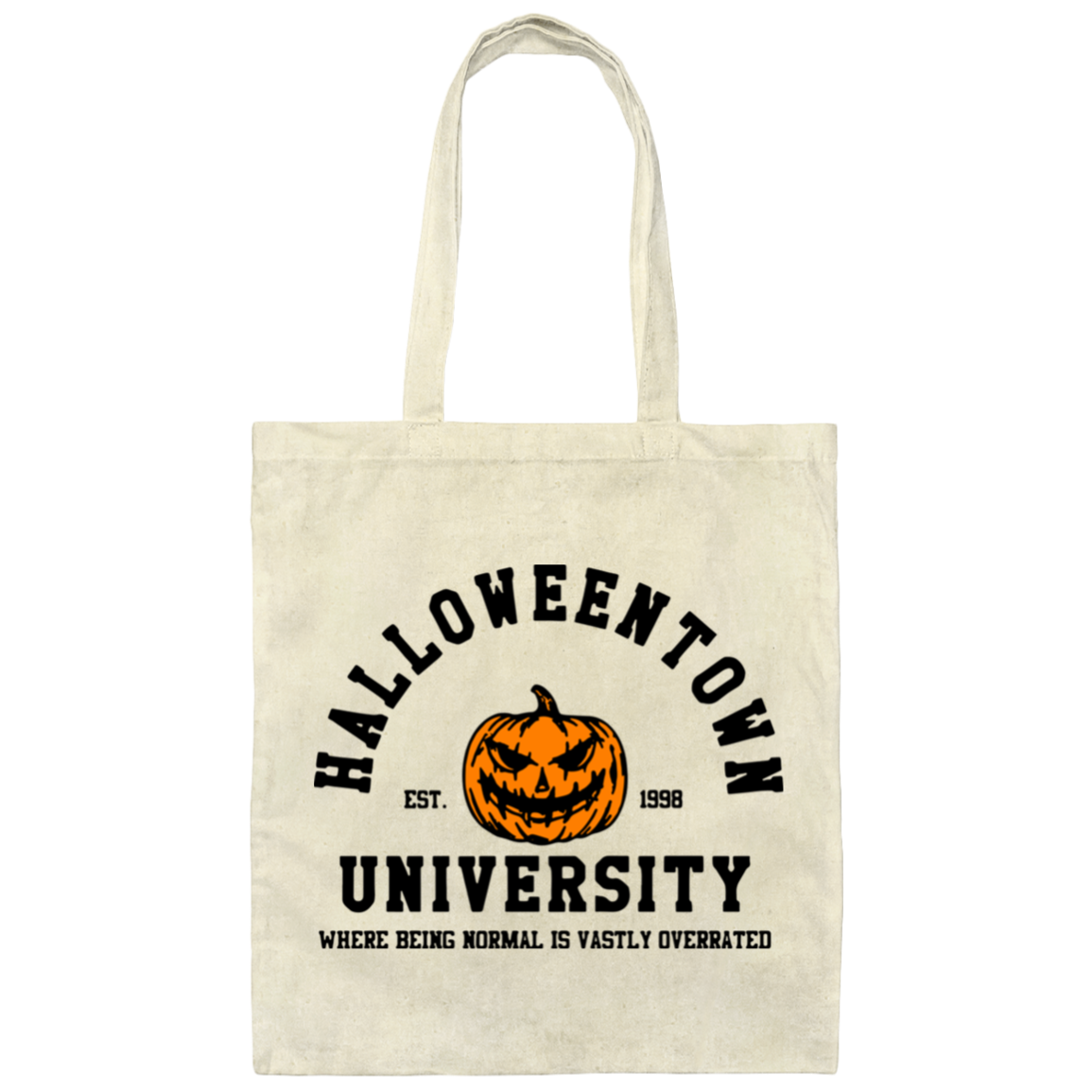 HalloweenTown University, diseño frontal y posterior - Bolsa