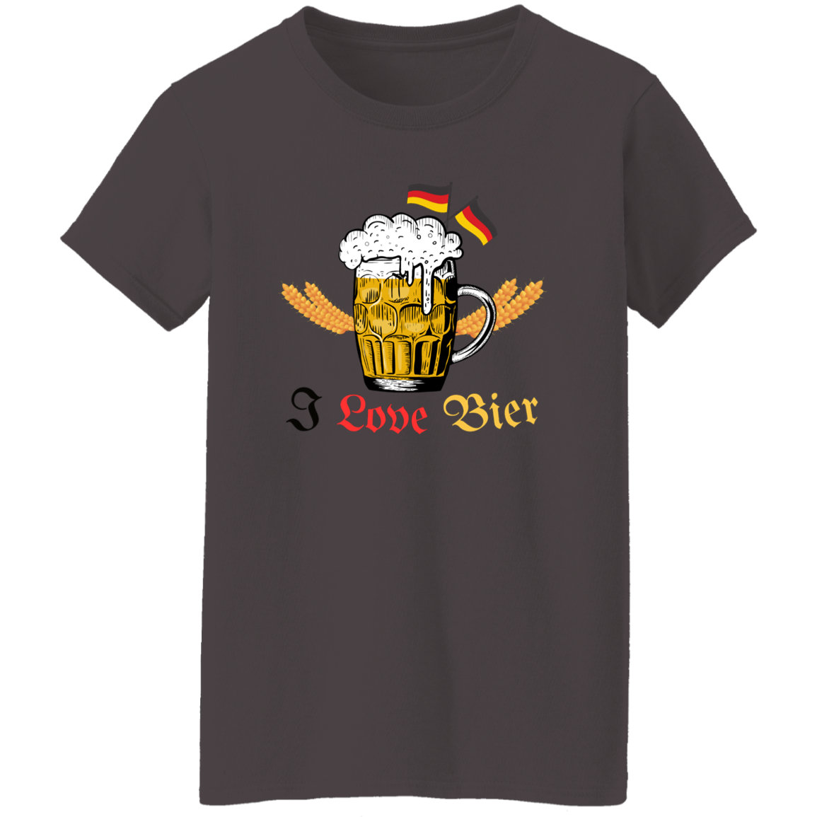I Love Bier (Beer) - Women's, Ladies' T-Shirt