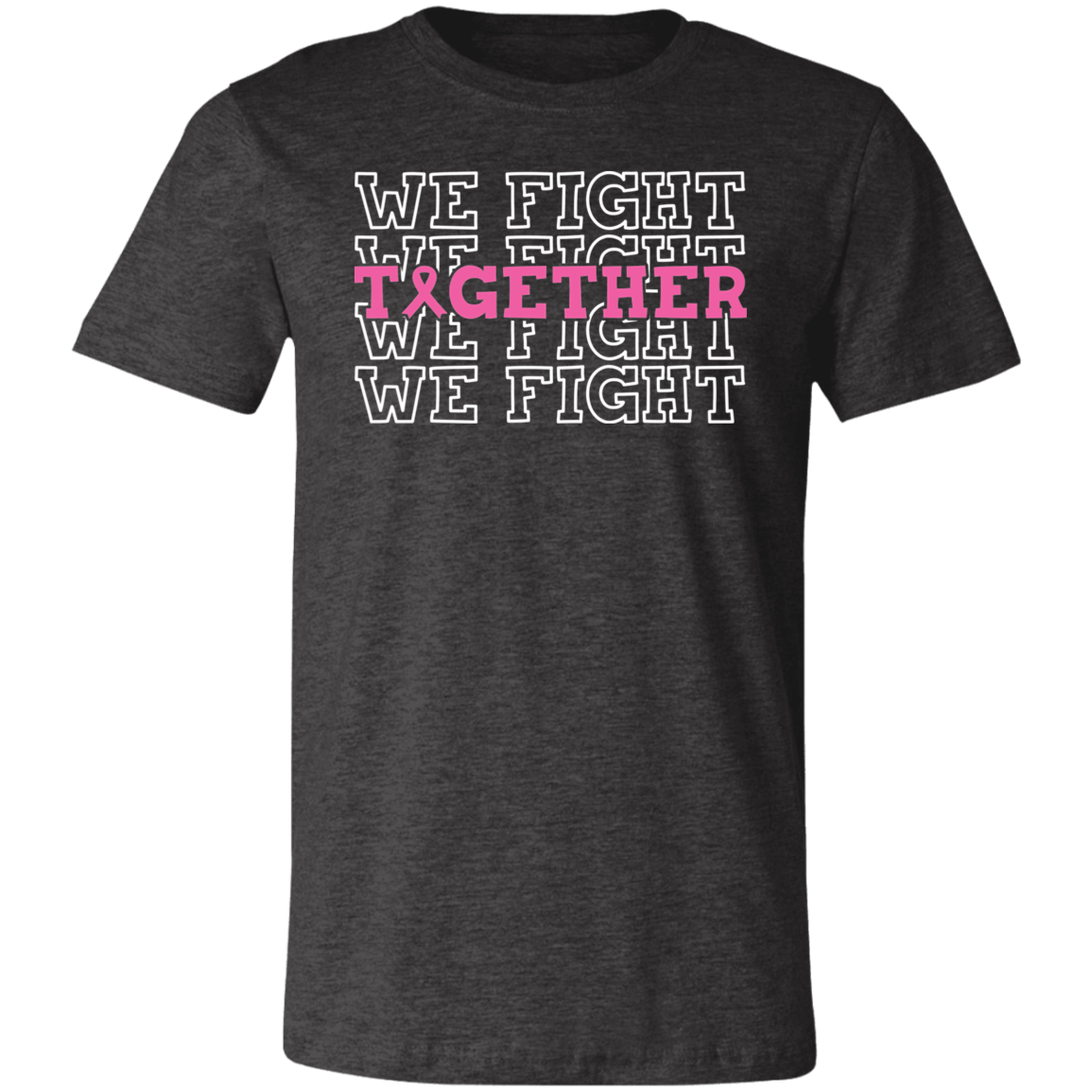 We Fight Together, Breast Cancer Awareness- Unisex Jersey T-Shirt