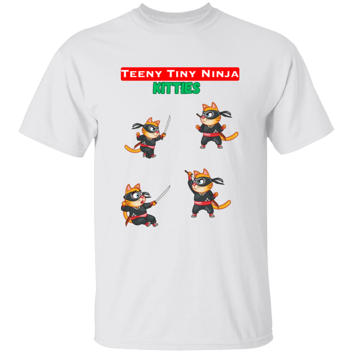Teeny Tiny Ninja Kitties - Boys, Teen, Youth T-Shirt
