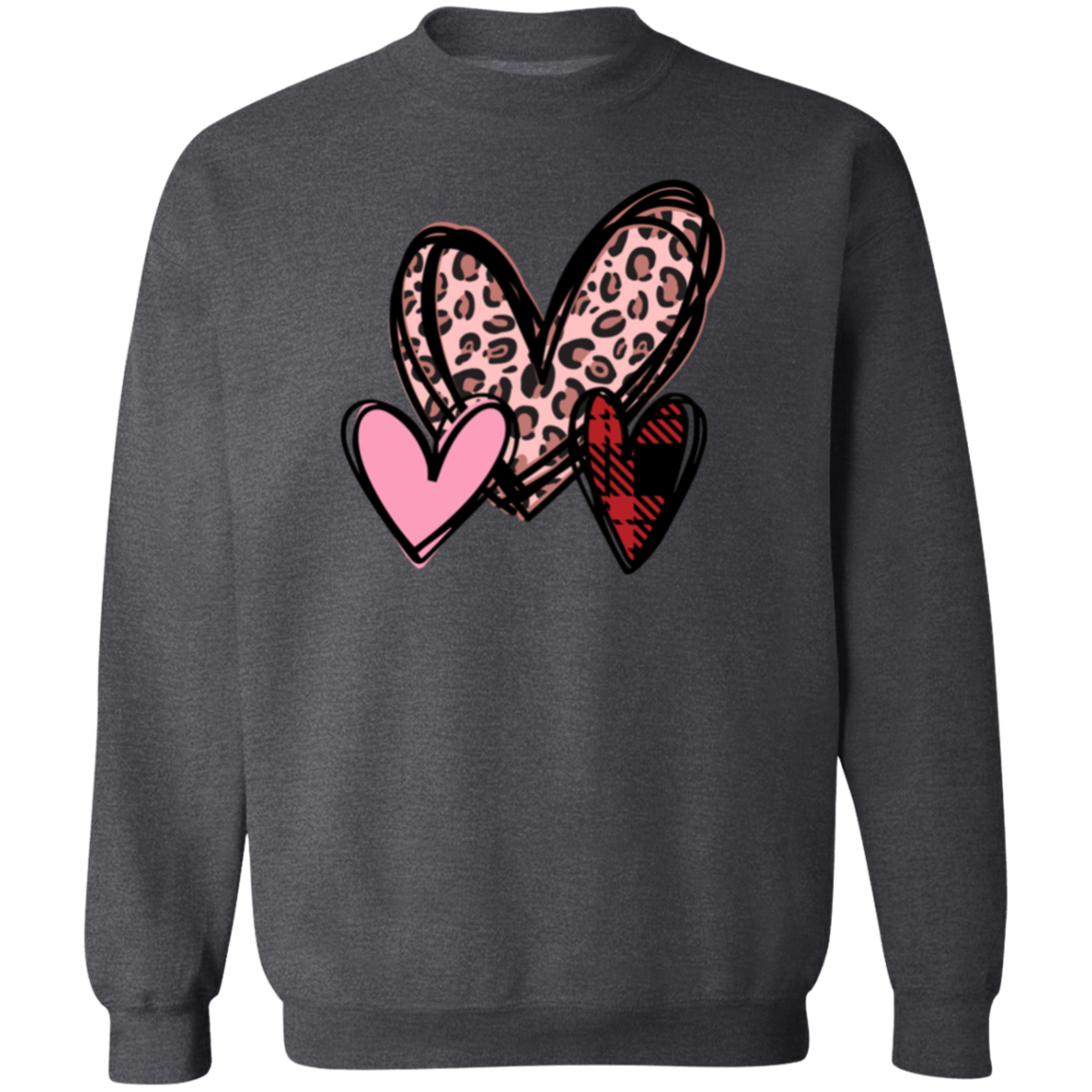 Hearts, Love, Valentines- Ladies Sweatshirt, Valentine's Day, Winter