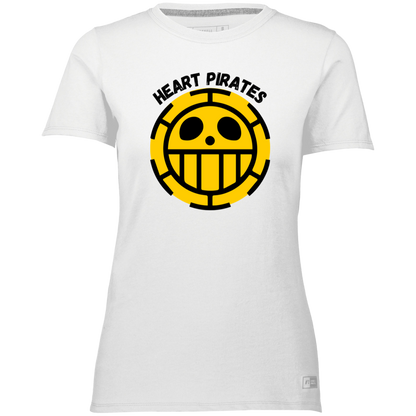 Heart Pirates - Camiseta / camiseta Dri-Power esencial para mujer