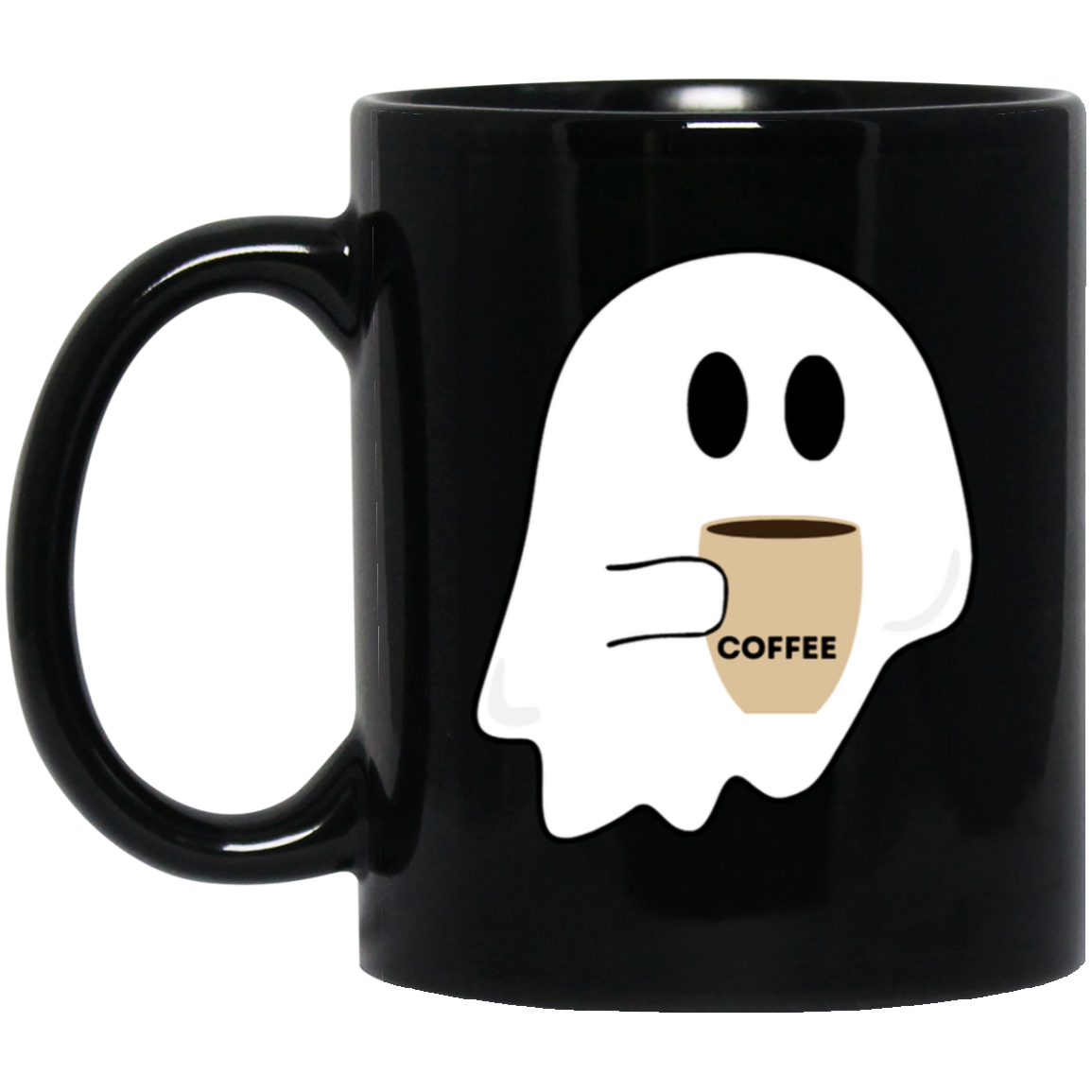 Ghost - 11 & 15 oz. Black Mug