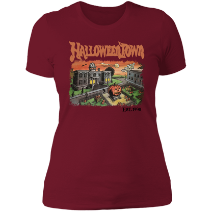 HalloweenTown- Camiseta de novio para mujer
