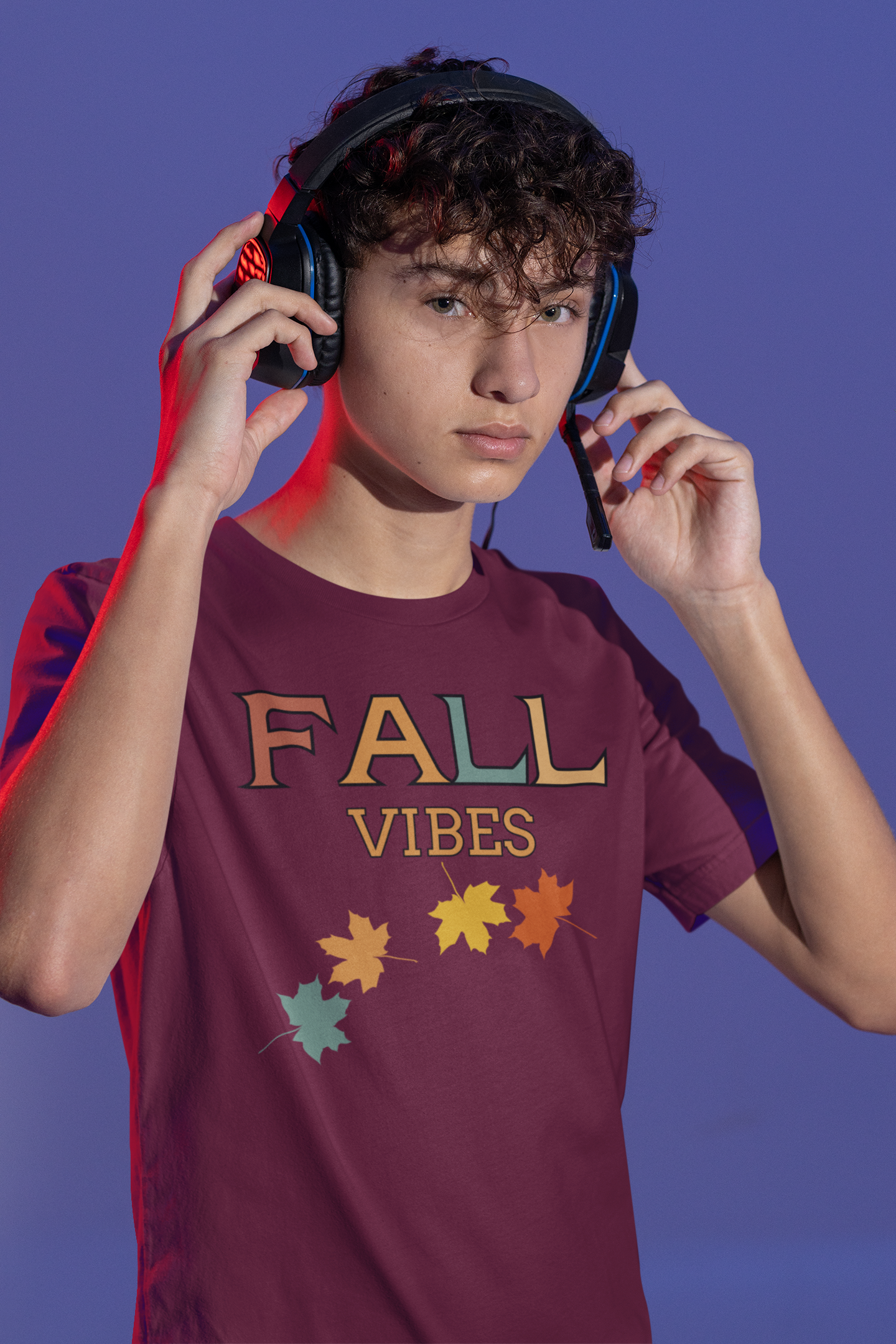 Fall Vibes - Boy's, Teen, Youth T-Shirt