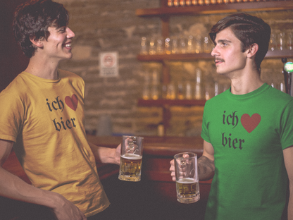 ich "heart" bier (I Love Beer) - Men's T-Shirt