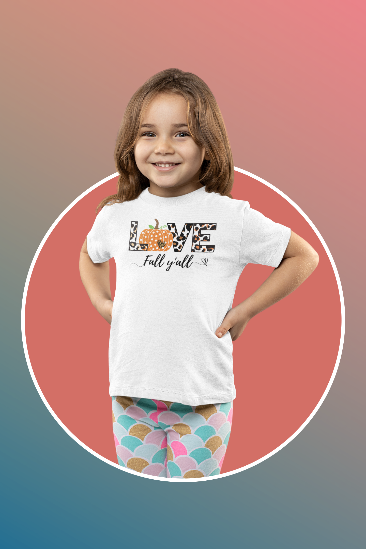 Love Fall Ya'll - Girls' Toddler Jersey T-Shirt