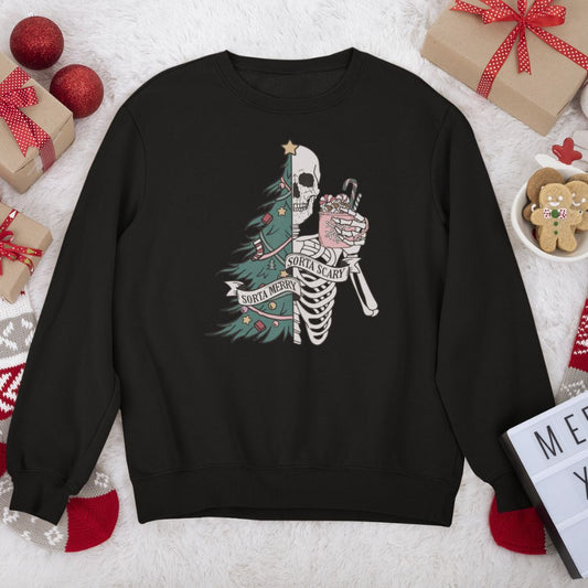 Árbol de Navidad, Esqueleto interior muerto - Sudadera fea unisex, Navidad, Invierno