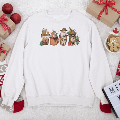 Christmas Cravings, Cappuccino, Coffee, Coco - Unisex Ugly Sweater, Christmas, Winter, Fall