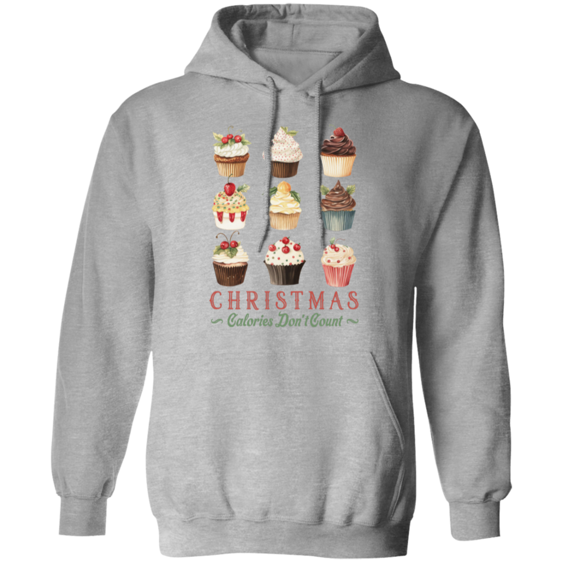Calories Don't Count, Christmas - Unisex Pullover Hoodie