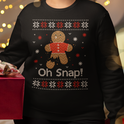 Oh Snap! - Unisex Ugly Sweater, Christmas, Winter, Fall