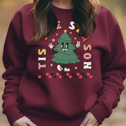 Tis The Season, Christmas Party Tree - Unisex Ugly Sweater, Christmas, Winter, Fall