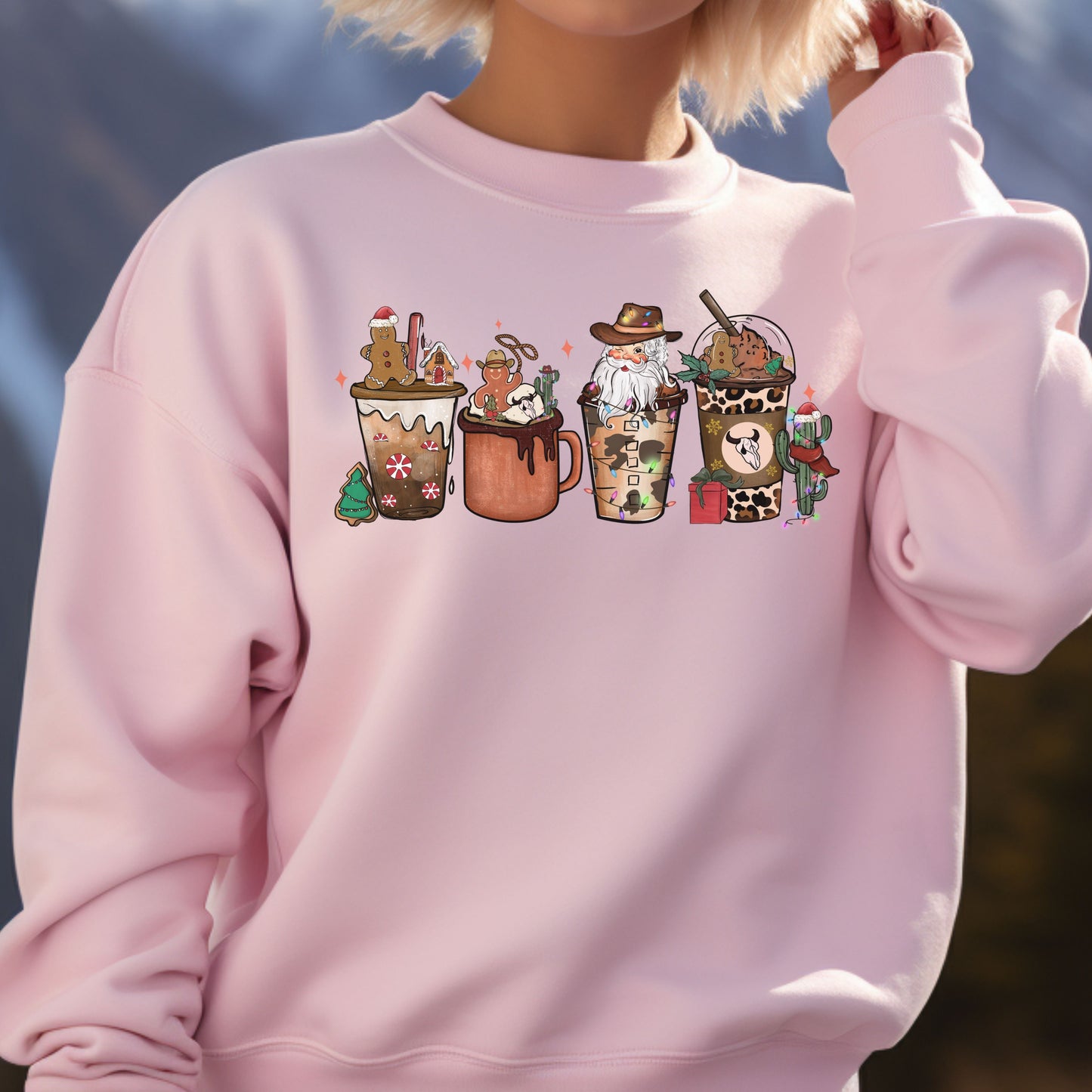 Christmas Cravings, Cappuccino, Coffee, Coco - Unisex Ugly Sweater, Christmas, Winter, Fall