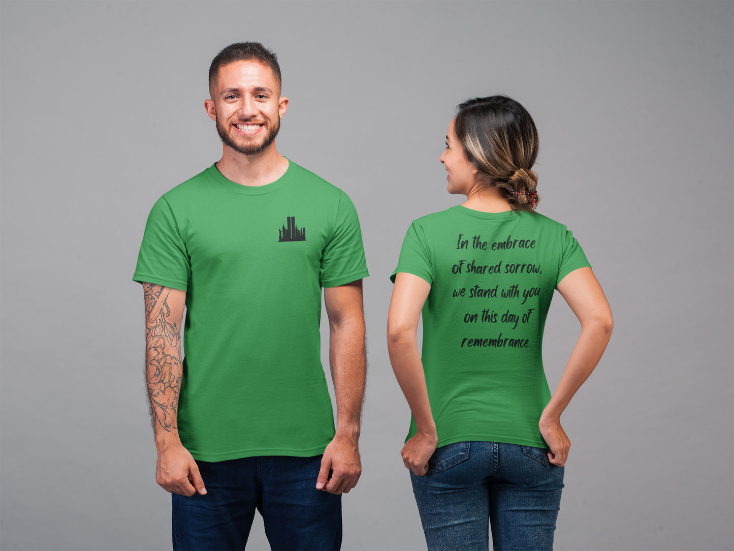 Recuerde siempre, estamos con usted - Camiseta unisex para hombre y mujer