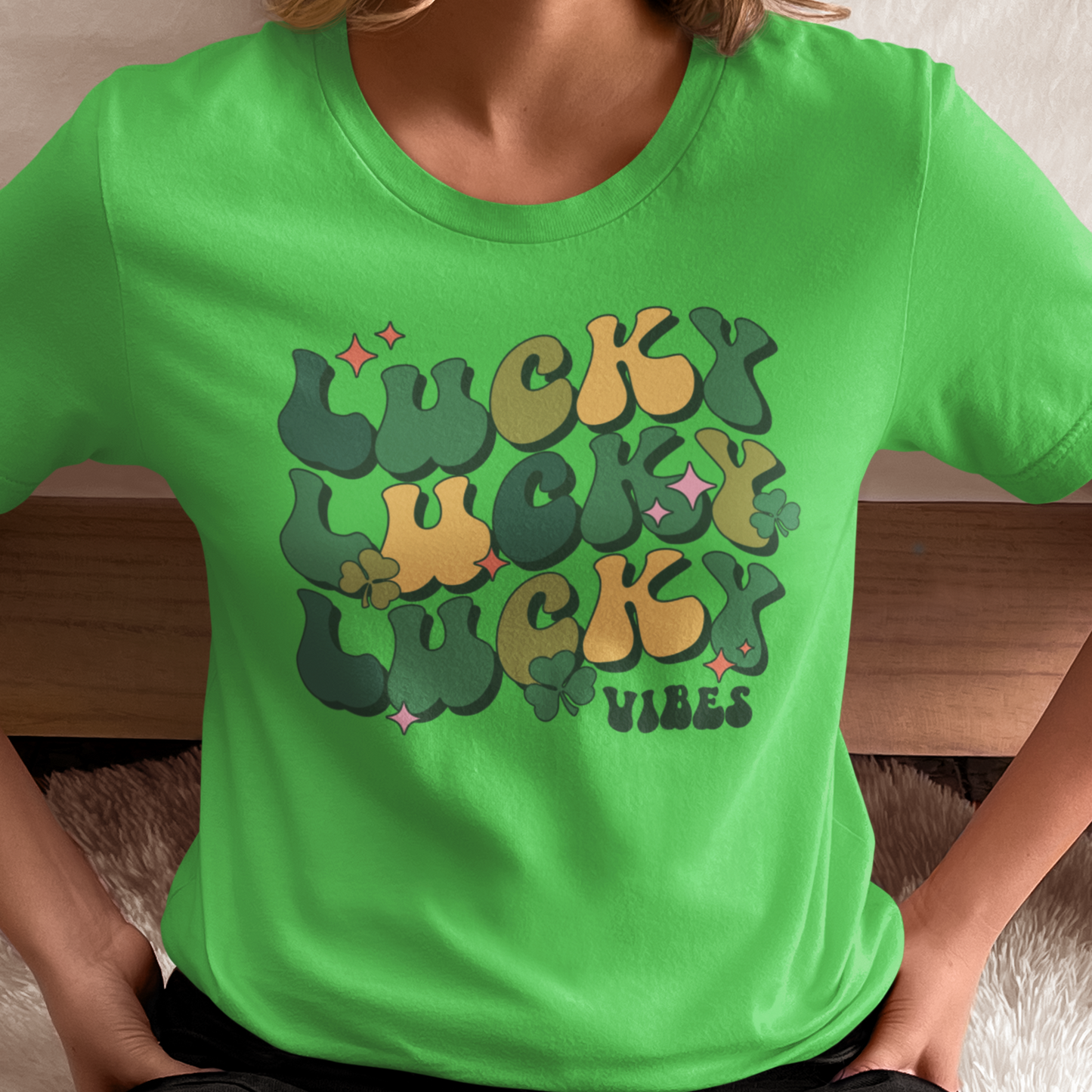 Camiseta unisex Lucky Vibes- Día de San Patricio