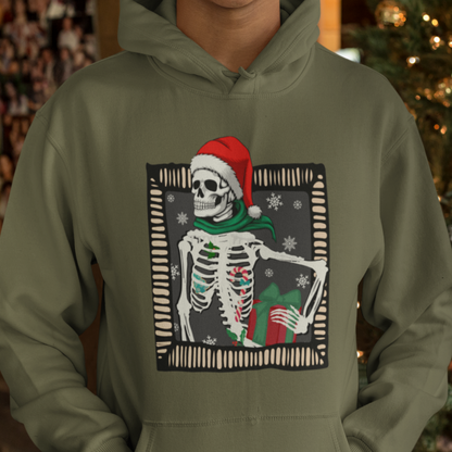 Dead Inside Skeleton Christmas - Unisex Pullover Hoodie