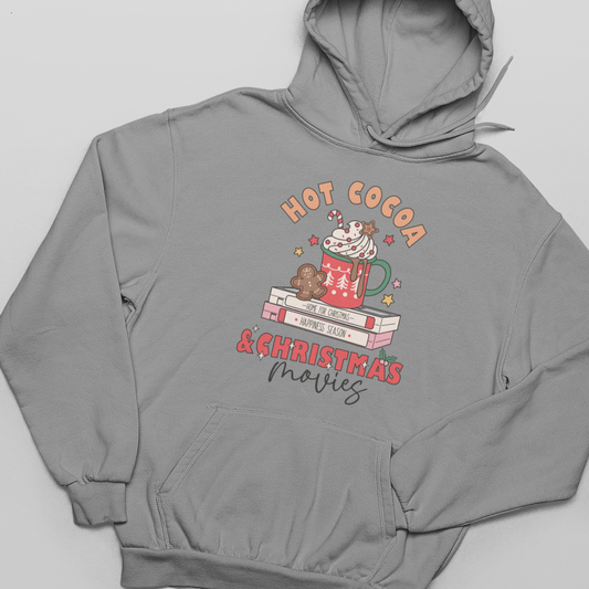 Cacao caliente y películas navideñas - Sudadera con capucha unisex